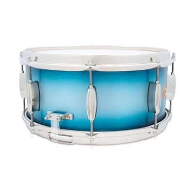 Slingerland Radio King Artist Snare Drum 14x6.5 Blue & Silver Lacquer image 3