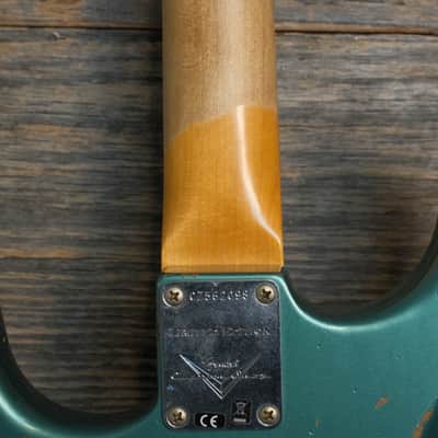 Used Fender Custom Shop 1963 Stratocaster Heavy Relic - Sherwood Metallic w/OHSC image 12