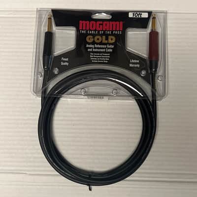 Mogami Gold Instrument Silent S-10 Straight Instrument Cable 10ft  801813170580 image 1