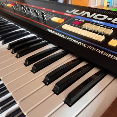 Roland Juno-60 61-Key Polyphonic Synthesizer 1982 - 1984 - Black image 6