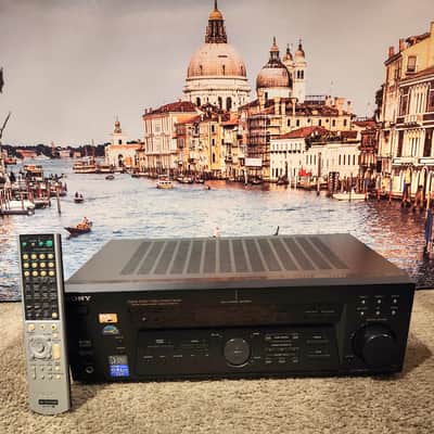 Sony STR-DE485 5.1-channel Reciver 90s - Black metal image 3