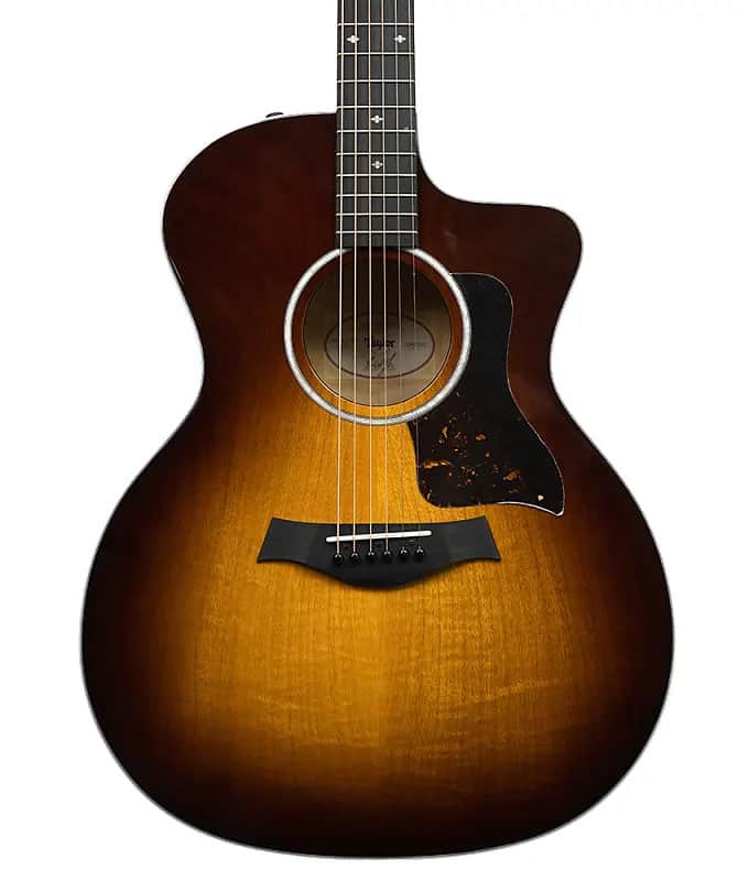 Taylor - 224ce-UA Deluxe Limited Edition - Acoustic-Electric Guitar - Layered Urban Ash - Full Tobacco Sunburst - with  Taylor Deluxe Hardshell Case - USED (224ce-UA DLX LTD-U)