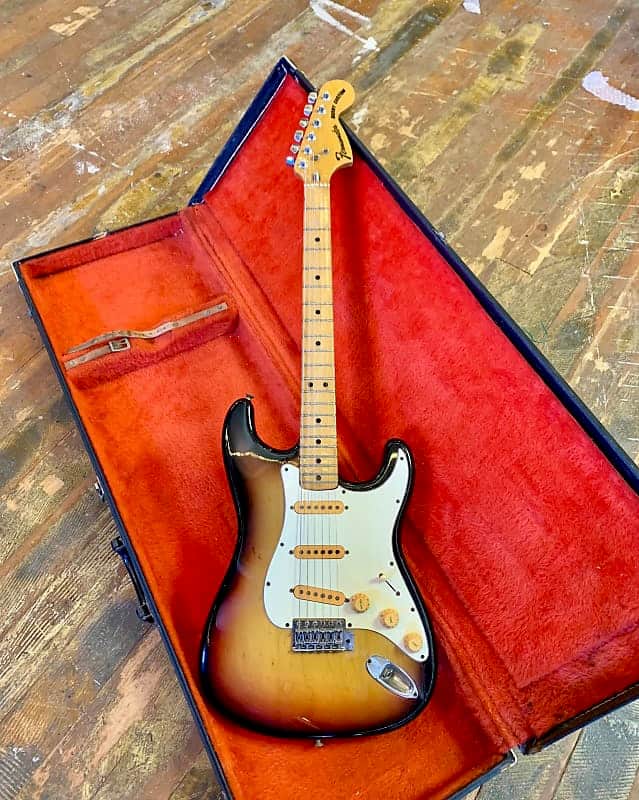 Fernandes Burny Custom strat 1976 Sunburst original vintage mij