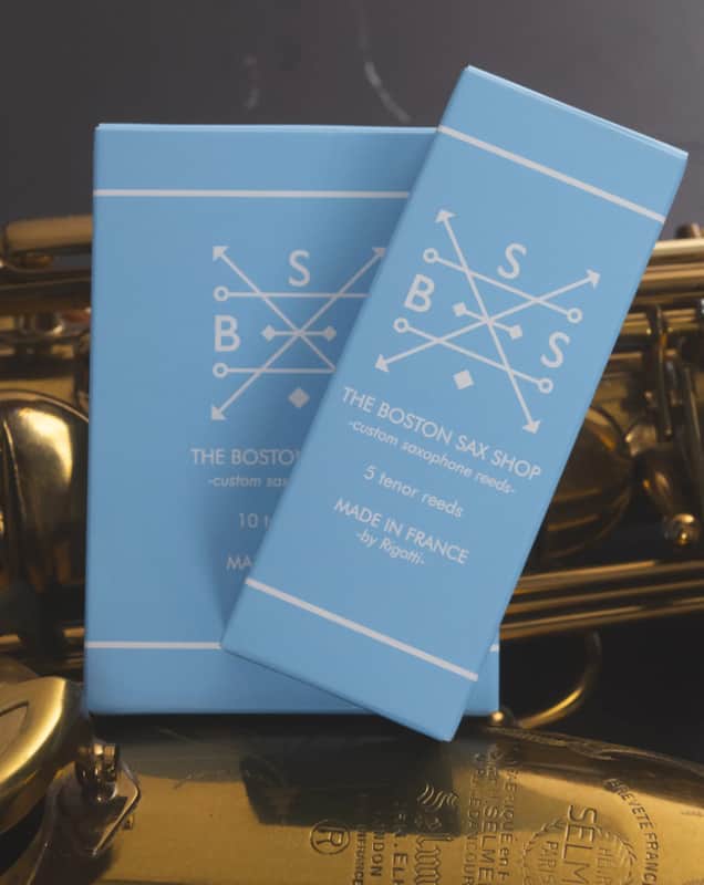 Caja de 10 cañas Boston Sax Shop "Blue" para Saxo tenor image 1