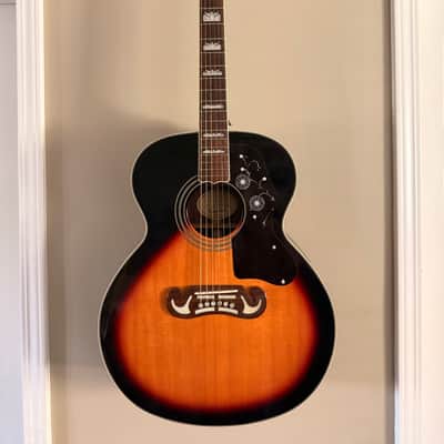 Epiphone J300 2004 - Solid Sitka Spruce, Back and Sides: Rosewood, Neck: Mahogany (Set-Neck construction) Fretboard: Rosewood with Crown inlays image 1