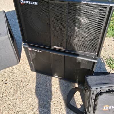 Genzler BA210-3 BassArray 2x10"/4x3" 500w Bass Cab 2010s Black Slant image 2