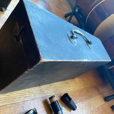 Henry Gunckel A Clarinet wood body w/fresh repaid Paris, France buffet stencil coffin case (simple system - not Albert or Boehm) Late 1800s image 2