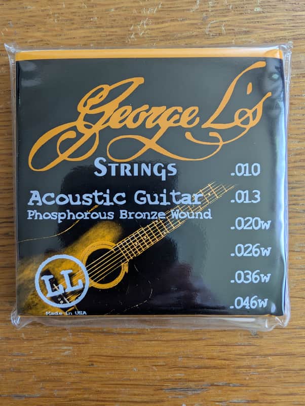 George L’s Acoustic Guitar LL Phosphorous Bronze Wound Strings image 1