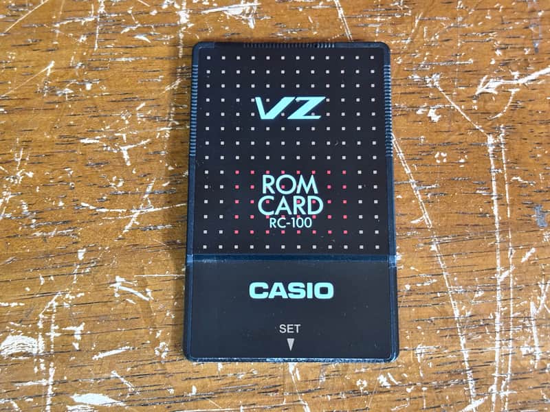 Casio RC-100 Rom Card for VZ-1 VZ-10M VZ-8M Synthesizers PG-380 310 300 Guitar image 1