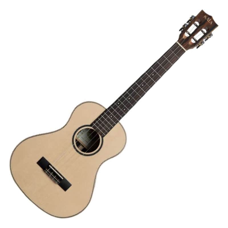 Kala KA-ASZCT-STS Solid Spruce Ziricote Super Tenor Ukulele image 1