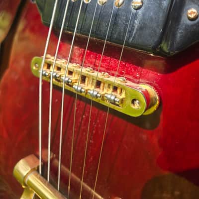 Epiphone Riviera Custom P93 Wine Red, Tone Pros roller Bridge brand new, Kluson Vintage locking tuners brand new! Beautiful custom gig bag brand new. image 2
