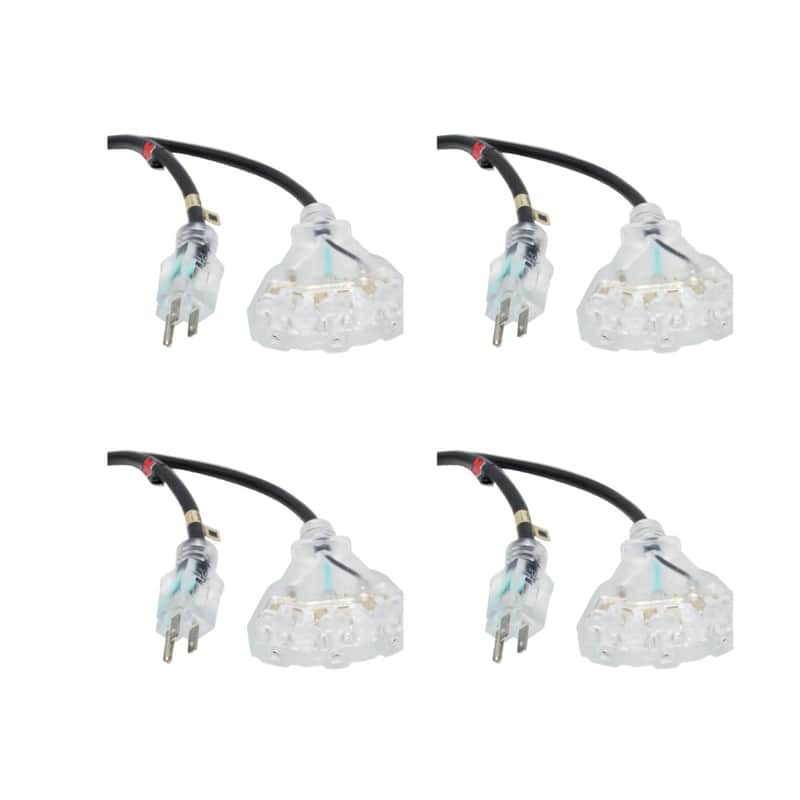 Bundle of 4x Pro X XC-P143-10 3-Socket Power Cord image 1