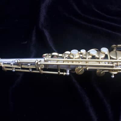 Martin Handcraft Phase III Soprano Sax - 1928 - Silver plated body, gold washed bell, gold plated keywork image 9