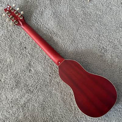 Washburn Rover RO10SK 34 Inch Travel Guitar in Red, Spruce Top, Rosewood Fingerboard image 2