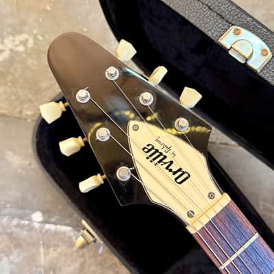 Orville by Gibson Flying V c 1995 - Burgundy wine red original vintage MIJ Japan image 6