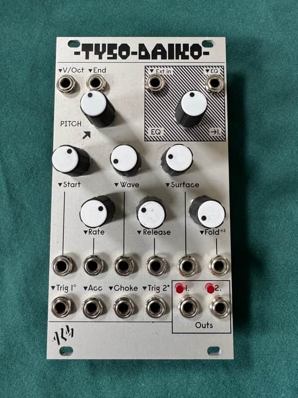 ALM/Busy Circuits ALM031 Tyso Daiko 12-Bit Drum Voice Eurorack Synth Module 2021 - Present - Silver image 1