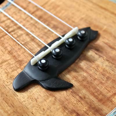 Big Island Ukulele Co. Solid Koa Deluxe Soprano Abalone Inlay KX-SPG W/ Carrying Case image 15