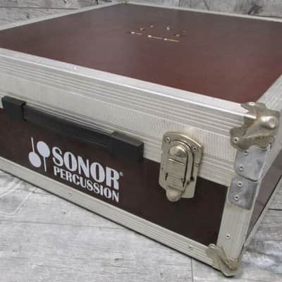 Vintage Hardcase RARE, Collectable Flying case named " Sonor Percussion" 80s - Classic Strong metal+ wood image 3