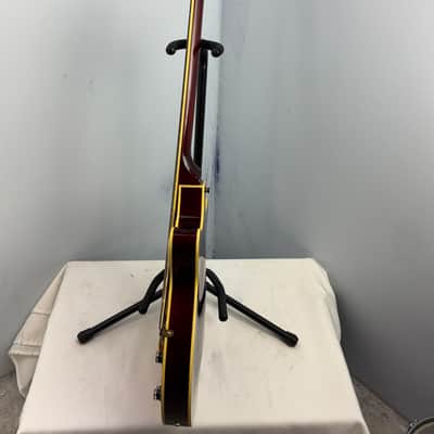Jay Turser Hollow Body Electric Bass Guitar w/ Hardshell Case – Tobacco Sunburst image 20