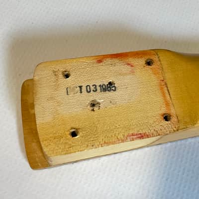 1985 Kramer USA Banana Maple Fretboard Guitar Neck Floyd Ready 22 Frets Dot Inlay w/ Neckplate (Non Scarf) Bild 23