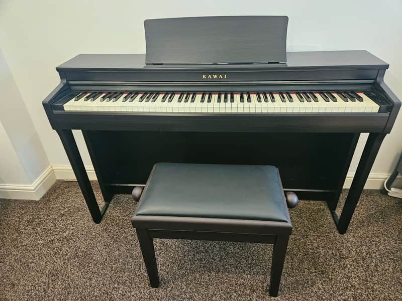 Kawai CN201 88-Key Digital Piano 2022 - Present - Rosewood - With Matching Stool image 1