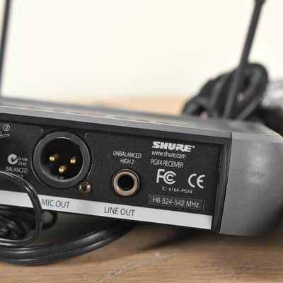 Shure PGX24/SM58 Wireless Handheld System - H6 Band (church owned) CG00ZGK image 5