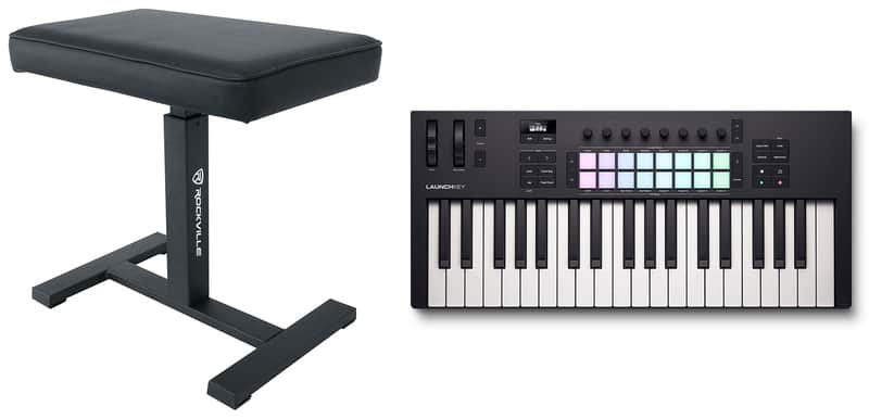 Novation LAUNCHKEY 37 MK4 37-Key USB MIDI Ableton Live Keyboard Controller+Bench image 1
