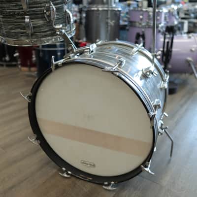 Vintage 60s Ludwig 2-Piece Shell Pack 13/20 (Blue Oyster Pearl) image 8