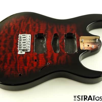 Ibanez GRX70QA BODY & HARDWARE GIO Series Quilted Maple Transparent Red Burst image 1