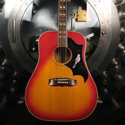 Global Dove 1970's Sunburst Acoustic Dreadnought w/ Chipboard Case image 1