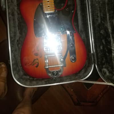Fender Telecaster Bigsby Custom Electric Guitar 1988 neck with  2006 custom body Sunburst image 3