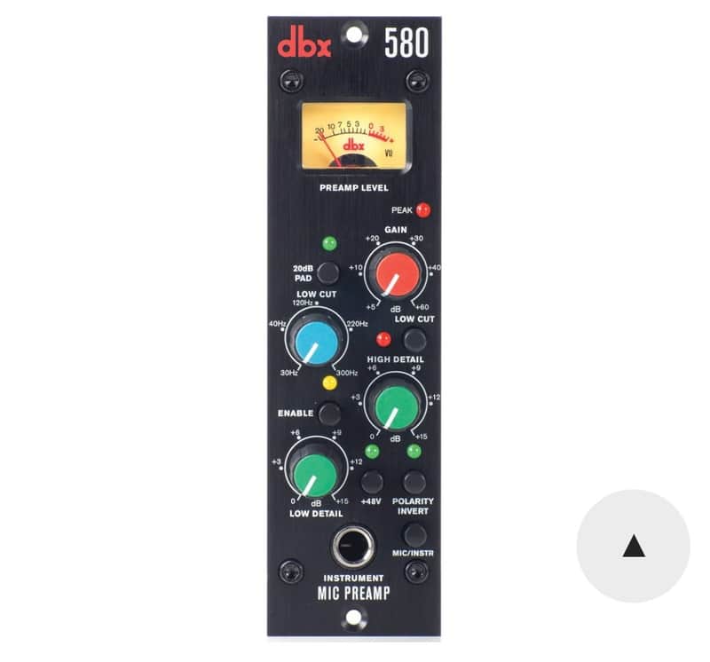 dbx 580 500 Series Mic Preamp 2010s - Black image 1
