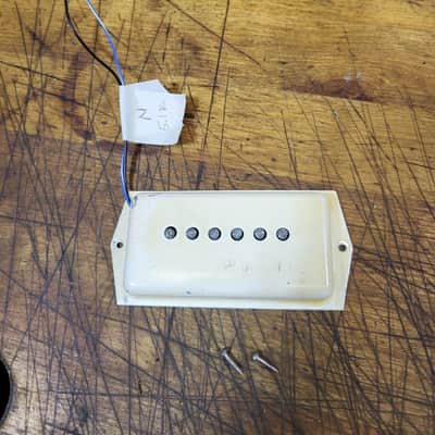 Vintage 1960's Tele-Star Teisco Guyatone Japan Cream Single Coil Electric Guitar Neck Pickup with Installation Screws Luthier Parts image 1