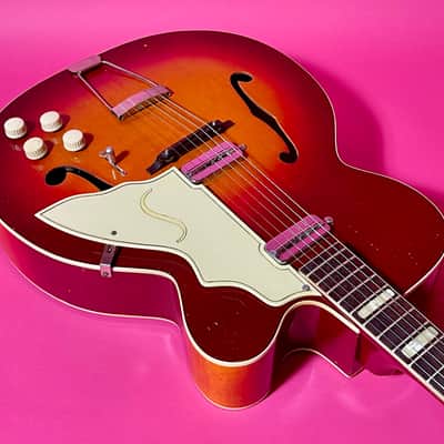 Silvertone 1425 Aristocrat 1955 - cherry sunburst 100% OG image 8