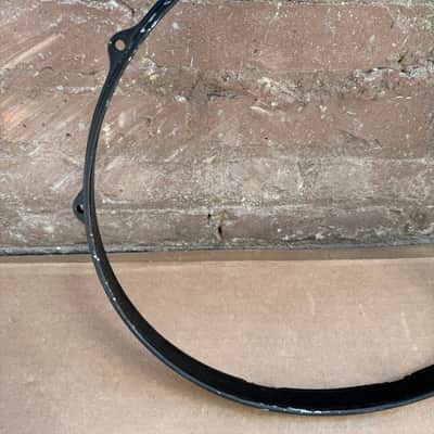Unbranded 14" Black Die-Cast Drum Hoop Rim 10-Lug Snare/Tom Hoop - Good Condition image 5
