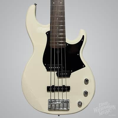 Yamaha BB235VW 5-String Bass Guitar, Vintage White image 1
