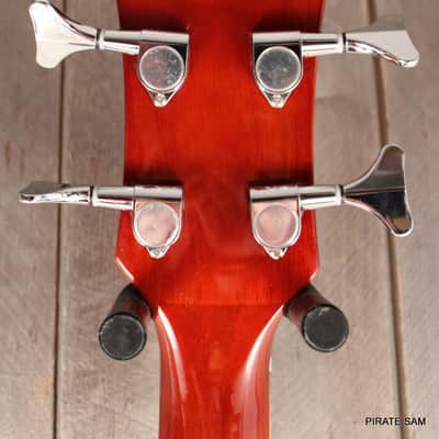 Washburn AB5K Custom Art 4-String Acoustic Bass "The Puzzle Factory " w /gig bag image 13