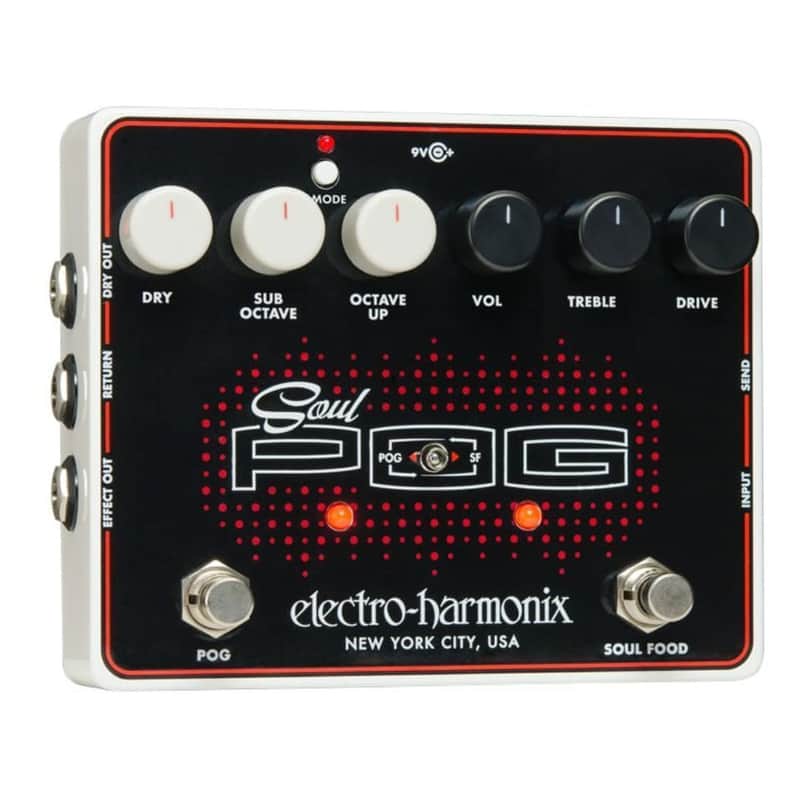 Electro-Harmonix Soul POG Multi-Effects Guitar Pedal with Soul Food Overdrive, Nano POG Polyphonic Octave Generator, and Built-In FX Loop image 1