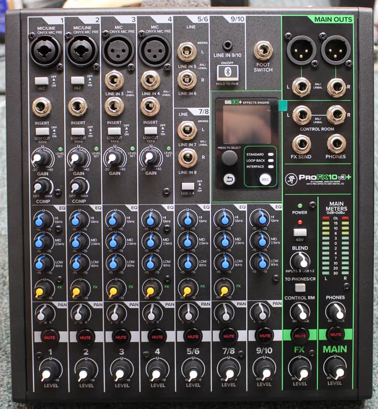 Mackie ProFX10V3+ Plus Professional Analog Audio Mixer with USB Bluetooth image 1