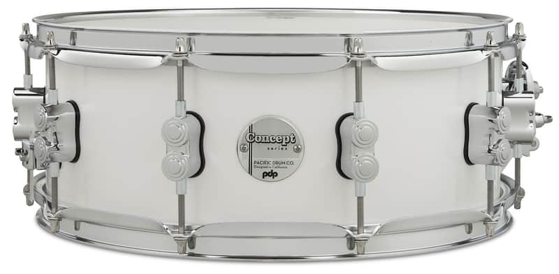 PDP Concept Maple 5.5x14 Pearlescent White Lacquer Snare