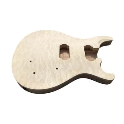 Unfinished PRS-Style Guitar Body - Quilted Maple and Mahogany image 5