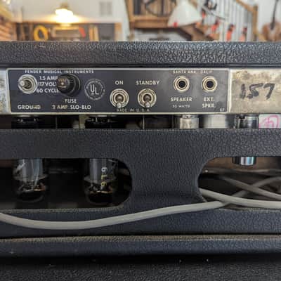 1969 Fender Bassman Head with 2x15 Cabinet image 4
