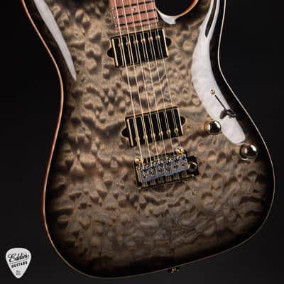 Suhr Standard Carve Top Pau Ferro Neck - Faded Trans Charcoal Burst image 6