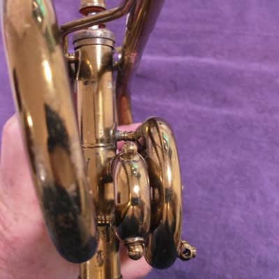 Frank Holton Collegiate cornet with rare Holton 70A mouthpiece image 13
