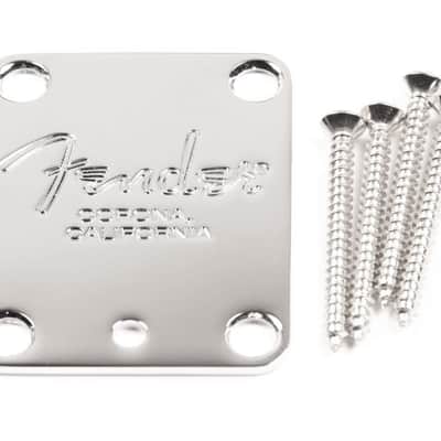 Genuine Fender American Standard Neckplate Chrome 099-1445-100 NEW