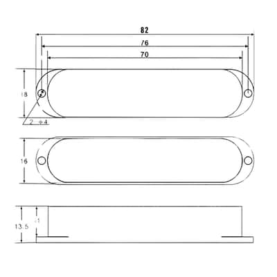 Stratocaster Single Coil Pickup Cover Set (No Holes) - White 3 Pcs image 2
