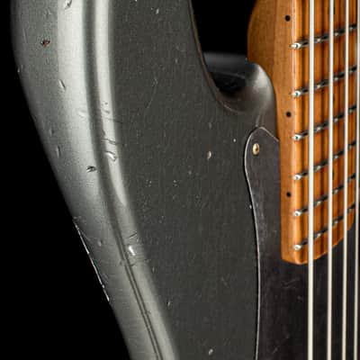 Fender Custom Shop Empire 58 Precision Bass Heavy Relic - Faded Aged Charcoal Frost Metallic #91085 image 10