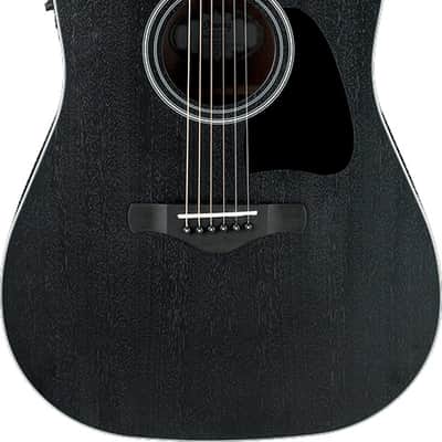 IBANEZ AW84CE-WK Dreadnought Elektro-Akustik-Gitarre wethered black image 2