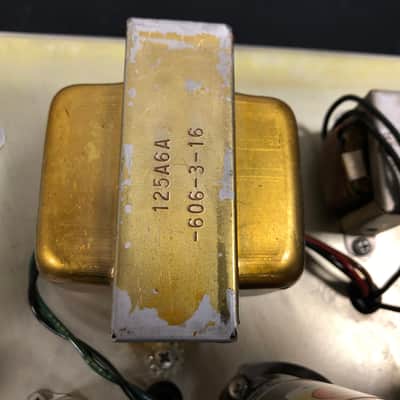 1963 Fender Tremolux Amp Head (Blonde 6G9-B) w/ 2X10 Cabinet Owned by Ian D'Sa of Billy Talent image 23