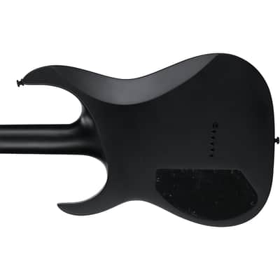 Ibanez RGRTBB21 Iron Label Baritone Guitar w/ Dimarzio Pickups - BLack Flat image 7